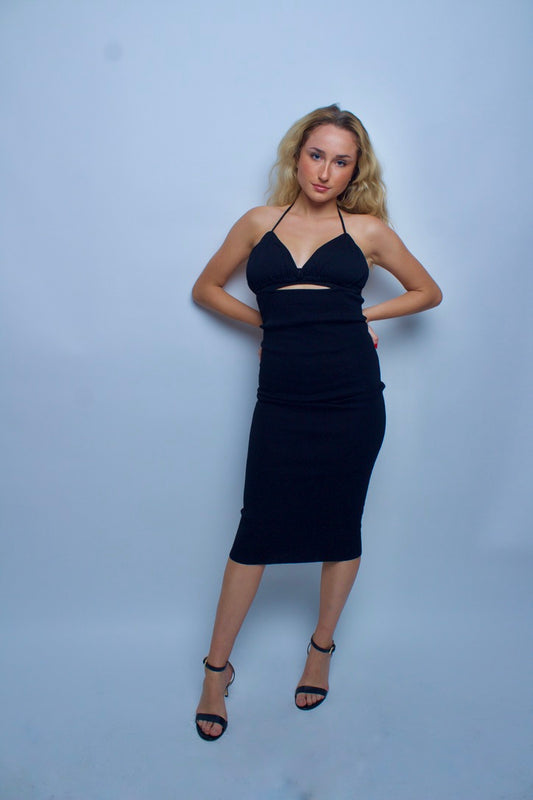 Strapped Black Dress